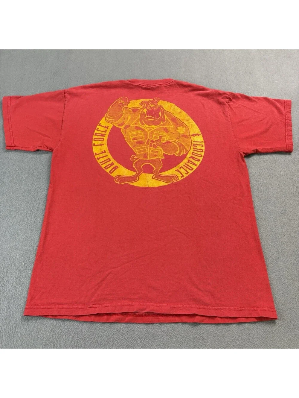 Vintage Military National Guard T Shirt Size Large Red